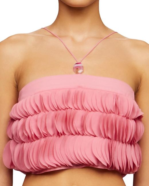AMUR Pink Capri Applique Shift Top