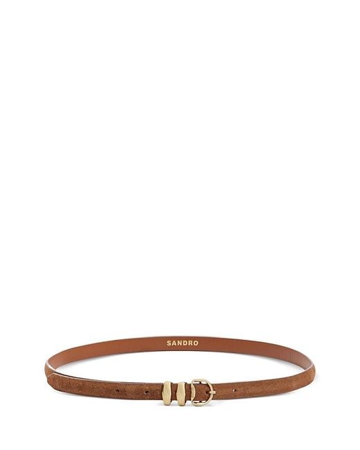 Sandro Brown Flo Suede Belt
