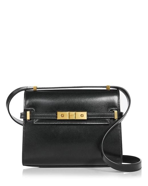 Saint Laurent Black Manhattan Mini Leather Crossbody