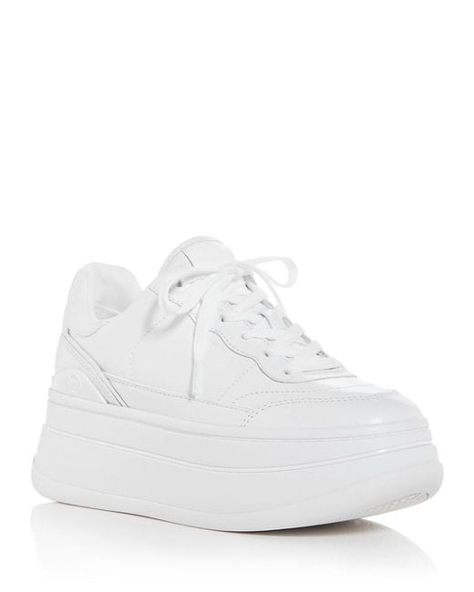michael kors white platform sneakers