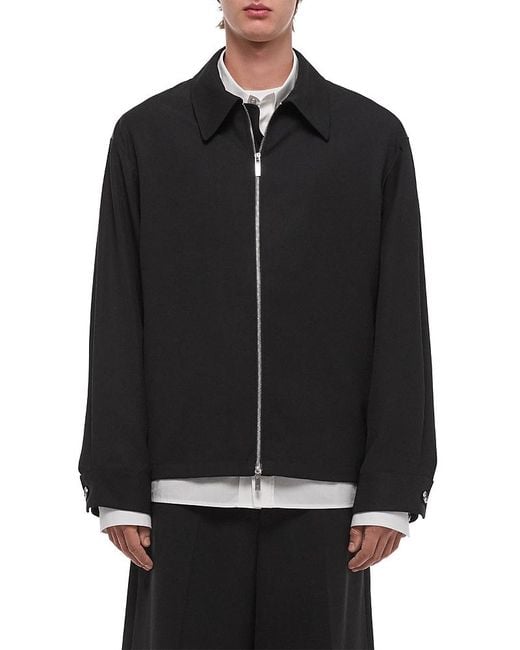 Helmut Lang Black Wool Gabardine Jacket for men