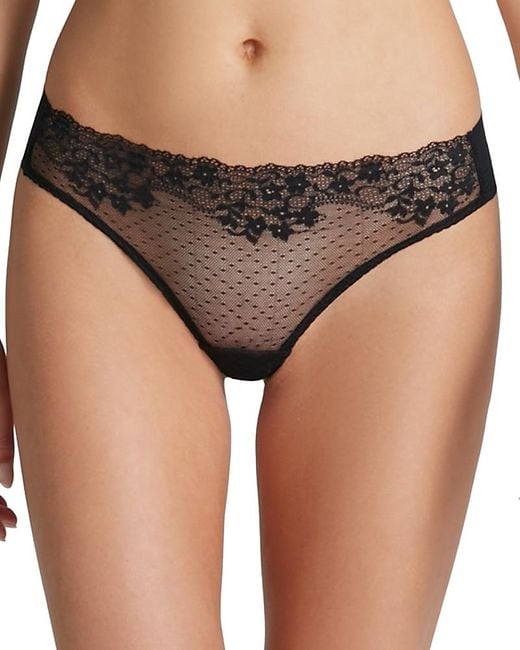 Commando Black Double Take Thong