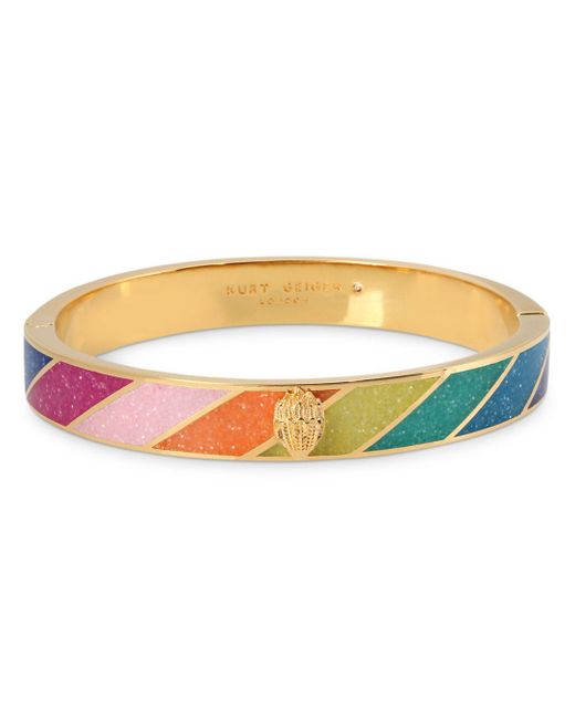 Kurt Geiger Metal Signature Rainbow Bangle Bracelet | Lyst