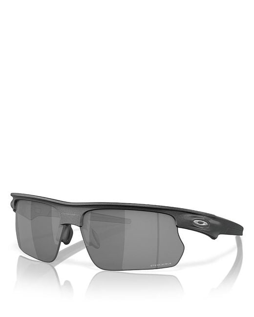 Oakley Gray Bisphaera Rectangular Sunglasses, 68Mm