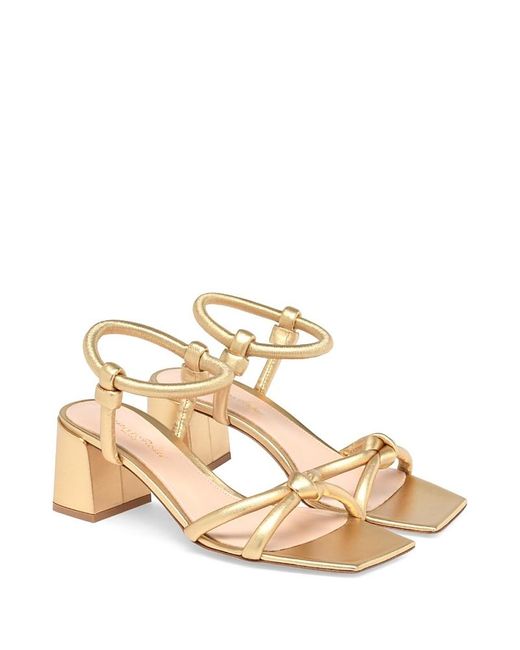 Gianvito Rossi Metallic Juno 55 Sandal