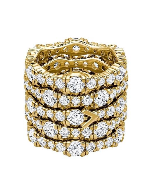 Vrai Metallic Row Pave Ring
