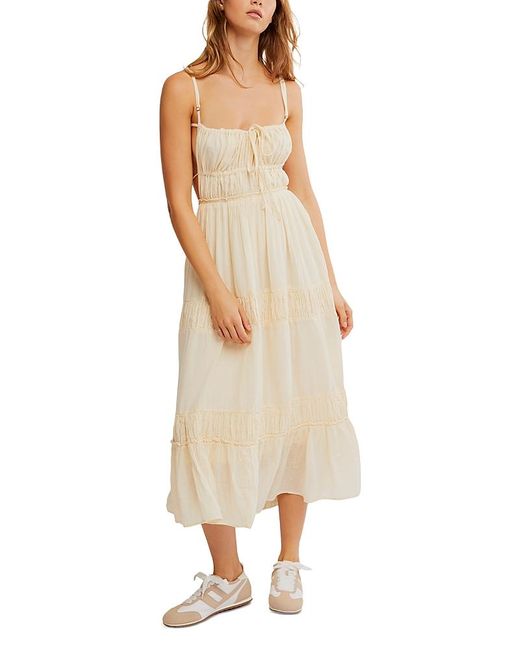 Free People Women's Natural Taking Sides Maxi Dress -  www.nationalbodyline.in