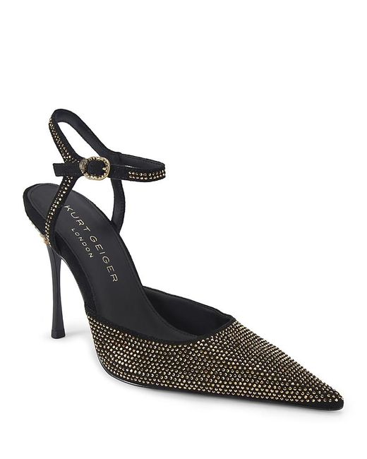 Kurt Geiger Black Mayfair Pointed Pumps
