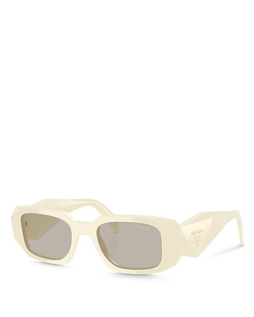 Prada Natural Pr 17Wsf Rectangular Sunglasses, 51Mm