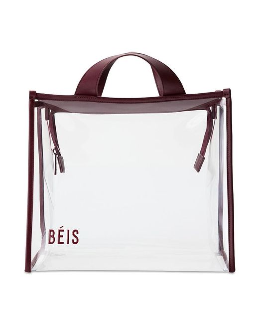 BEIS Red The Stadium Tote