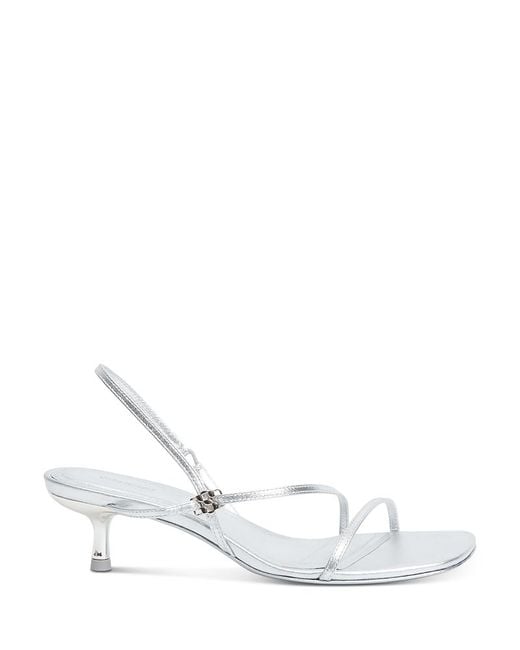 Jonathan Simkhai White Cedonia Logo Sandals