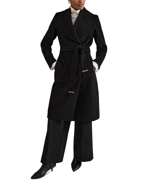Phase Eight Black Nicci Belted Coat