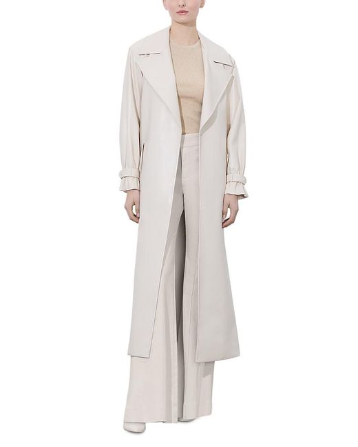 Top 3/4 Sleeve Designer By Alice + Olivia In White, Size: L