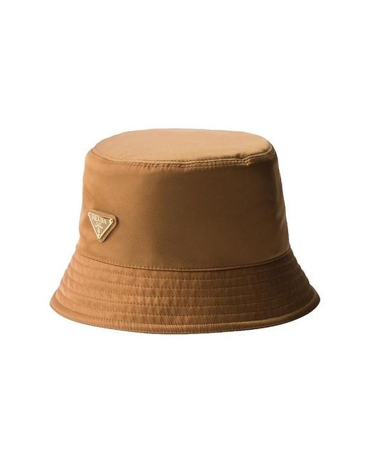 Prada Natural Re-Nylon Bucket Hat for men
