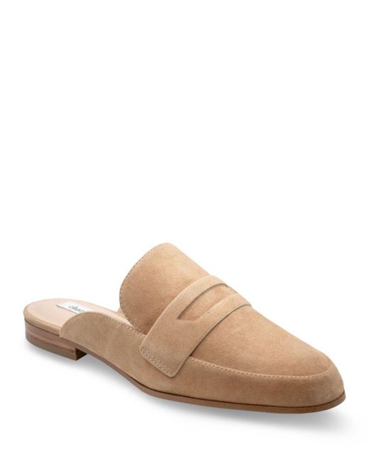 Charles David Fairway Slip On Penny Loafer Flats in Natural | Lyst