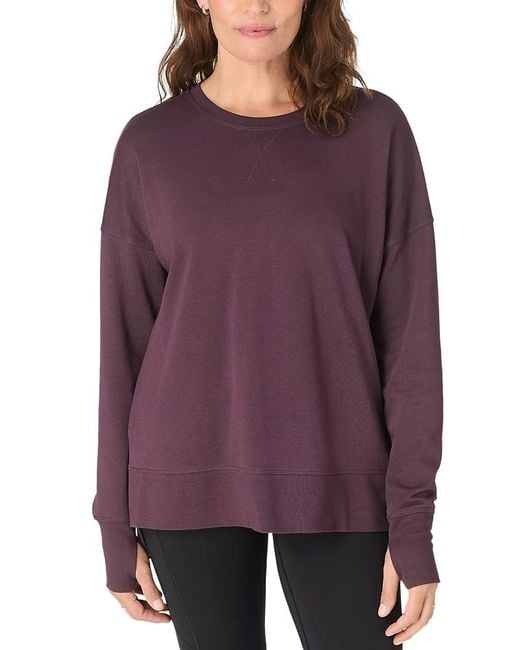 Sweaty Betty Purple After Class Sweatshirt