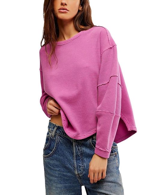 Free People Purple We The Free Total Eclipse Tee