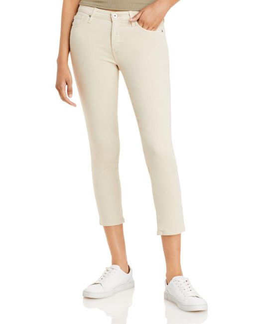 AG Jeans Denim Prima Mid Rise Cropped 