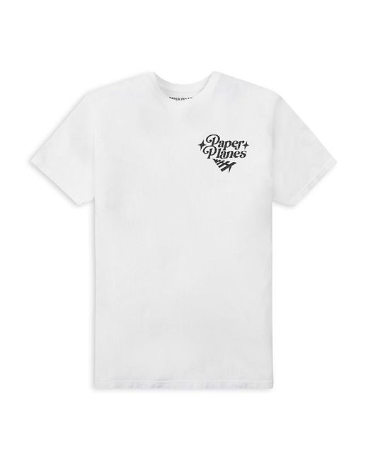 PAPER PLANES White Evergreen Tee for men