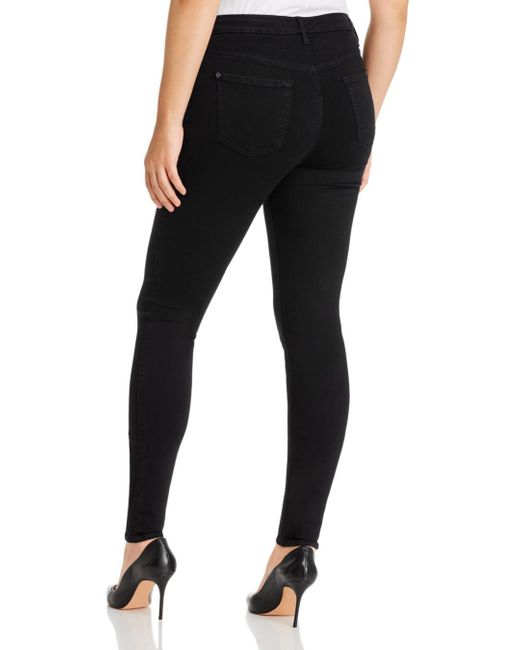 slim illusion luxe high waist skinny in black