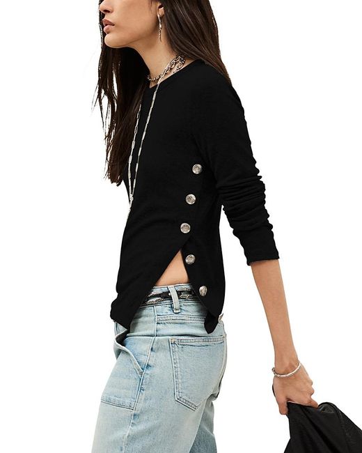 Ba&sh Black Guilia Tee