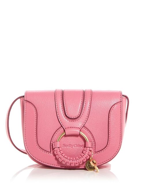 See By Chloe Hana Mini Leather Crossbody in Pink Lyst