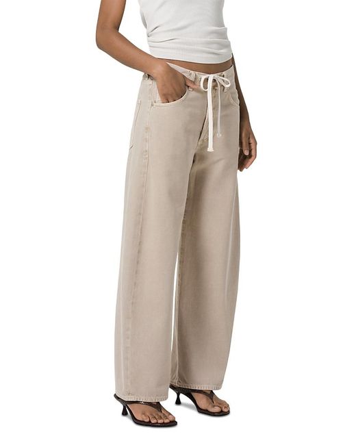 Citizens of Humanity Natural Brynn Drawstring High Rise Jeans