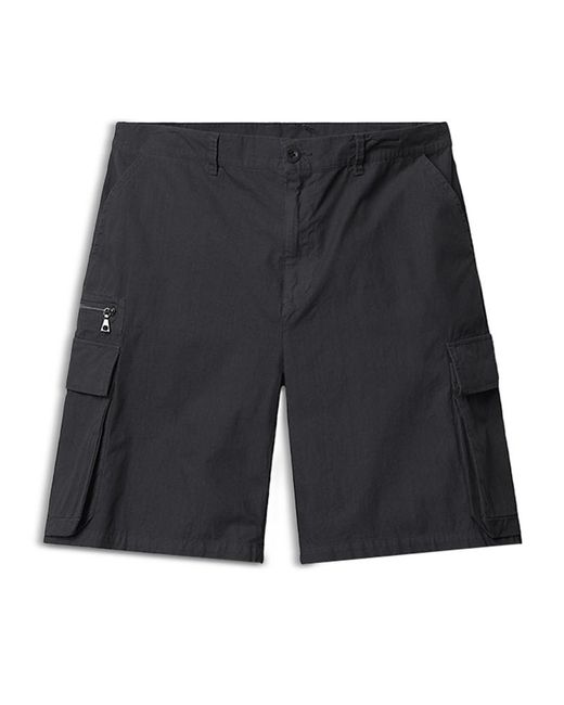 John Elliott Black Himalayan 9 Cargo Shorts for men