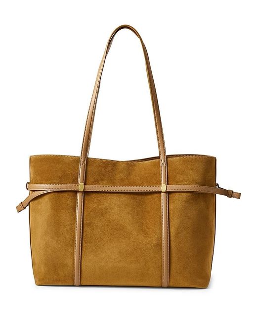 Veronica Beard Brown Suede Lasso Bag