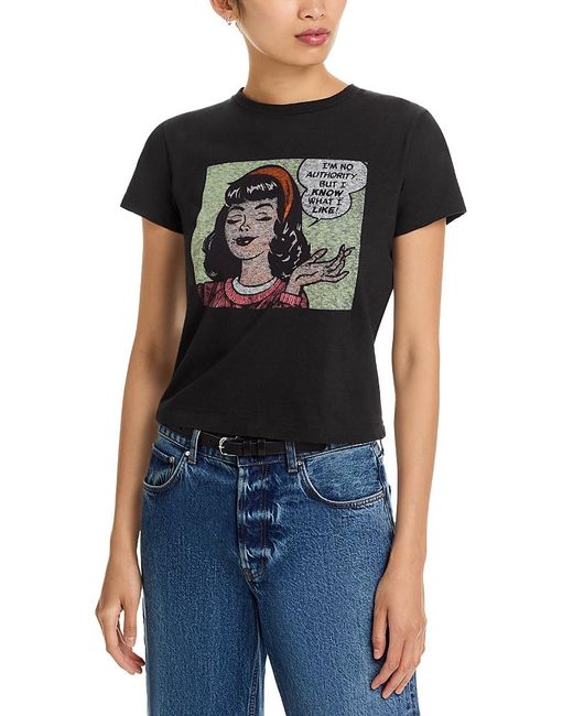 Re/done Black Classic I Like Tee