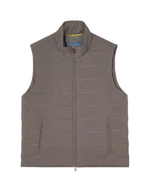 Robert Talbott Gray Driver Quilted Vest for men