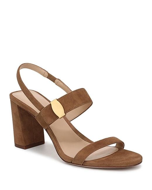 Veronica Beard Brown Genetta Slingback Sandals