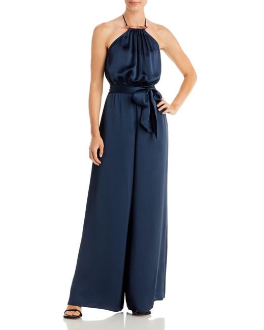 Ramy Brook Synthetic Pluto Belted Low Back Jumpsuit in Navy (Blue ...