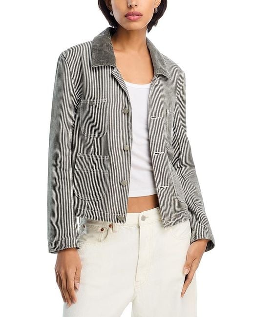 Denimist Gray Slim Fit Chore Jacket