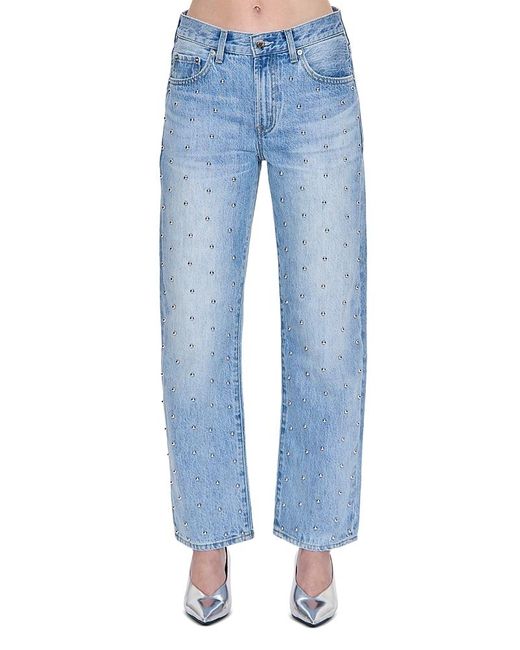 Pistola Blue Lexi Mid Rise Straight Leg Jeans
