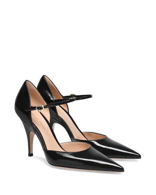 Gianvito Rossi Black Sofia D'Orsay Pumps
