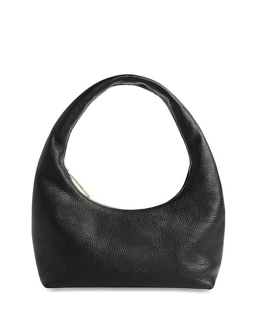 Whistles Black Ulla Zip Shoulder Bag