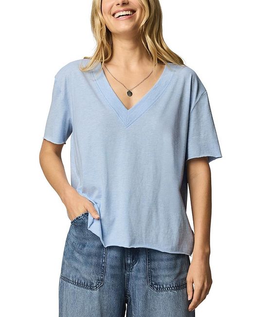 Splendid Blue Kacey V Neck Tee