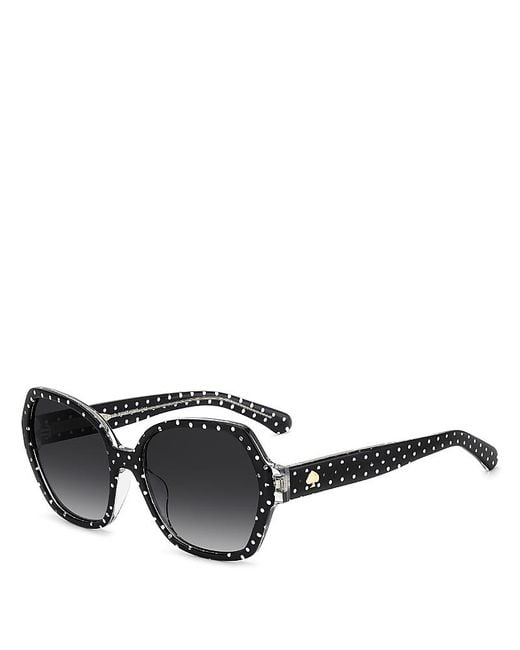 Kate Spade Multicolor Layne Square Geometrical Sunglasses, 57Mm