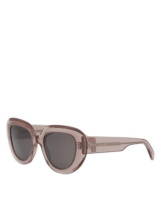 Céline Gray 3 Dots Butterfly Sunglasses, 51Mm