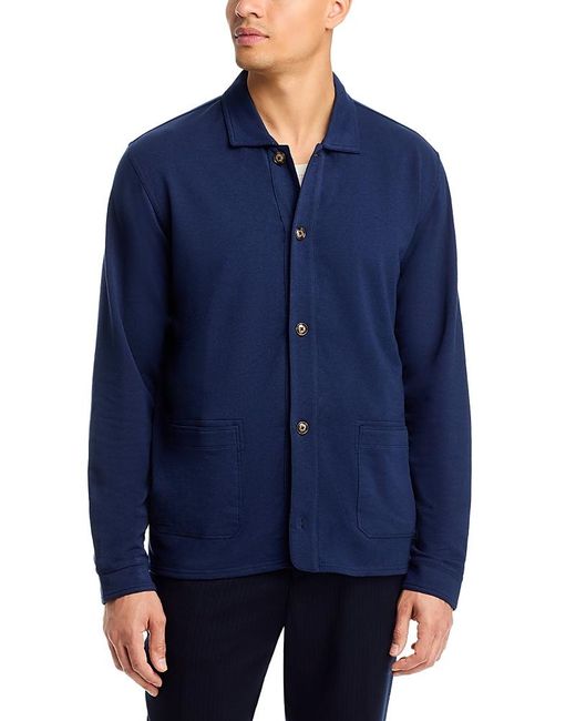 Peter Millar Blue Oasis Chore Coat for men