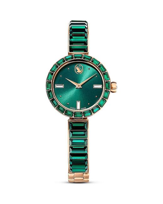 Swarovski Green Matrix Bangle Watch, 25Mm