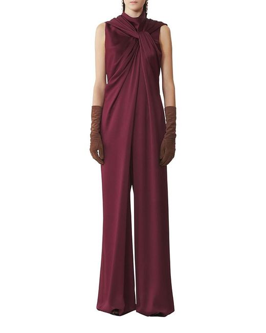 Lanvin Red Long Jumpsuit