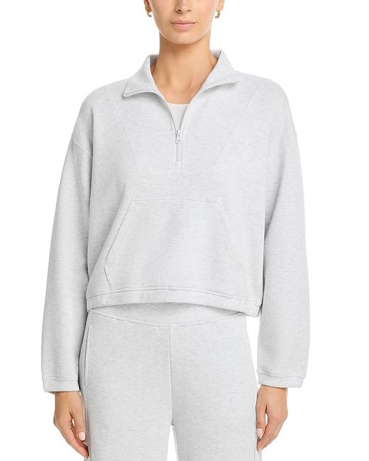 Vintage Havana Women's White Cloud Fleece Quarter Zip Sweatshirt