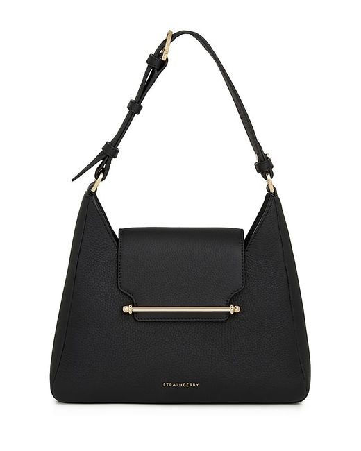 Strathberry Black Multrees Hobo Bag