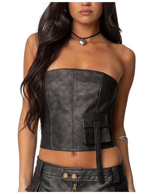 Edikted Black Ryan Cargo Corset