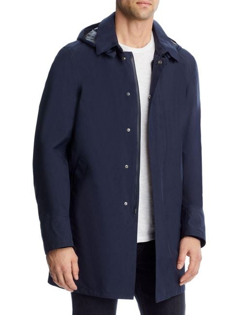 Herno Laminar City Trench Coat in Blue for Men | Lyst