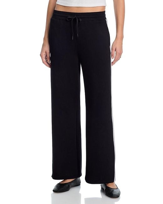 Vintage Havana Blue Striped Cloud Fleece Wide Leg Pants