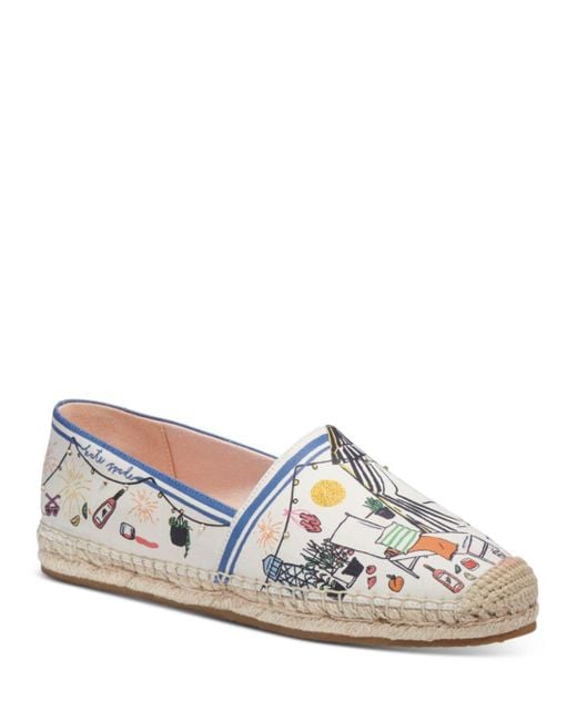 Kate Spade Rooftop Canvas Espadrille Flats | Lyst