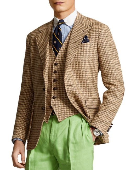 ralph lauren houndstooth puffer